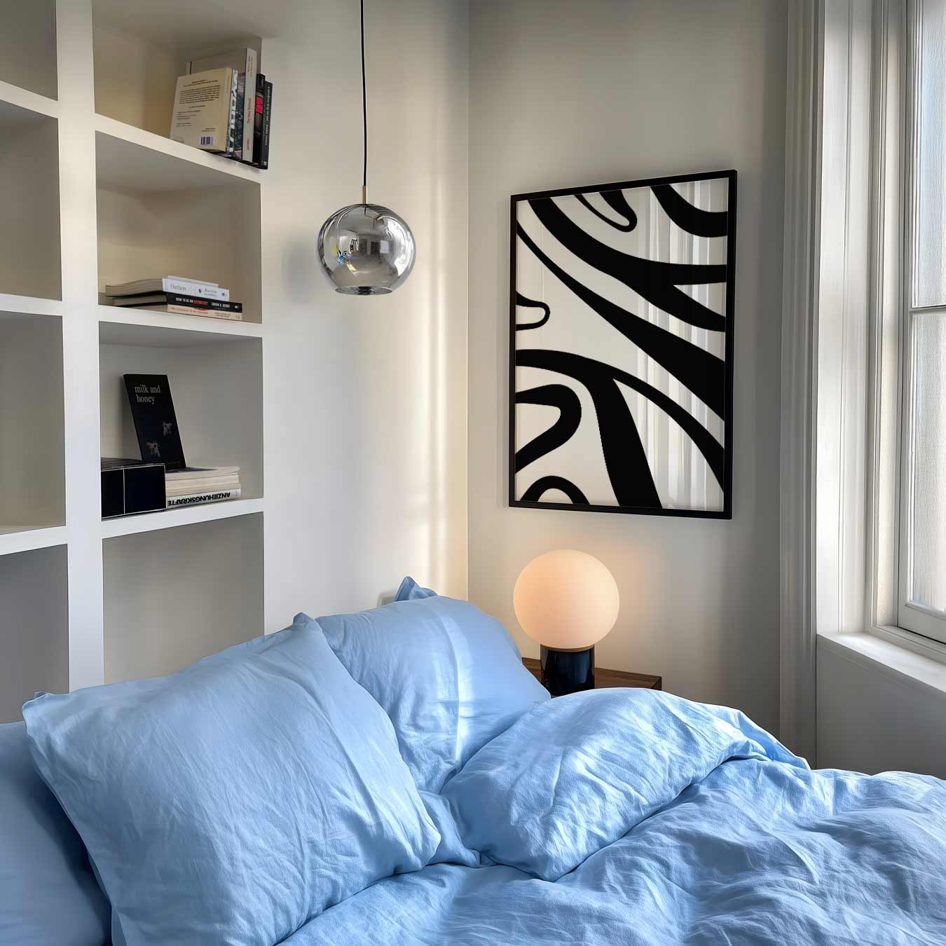 Zebra Strepen Kunstposter-WallArtistic