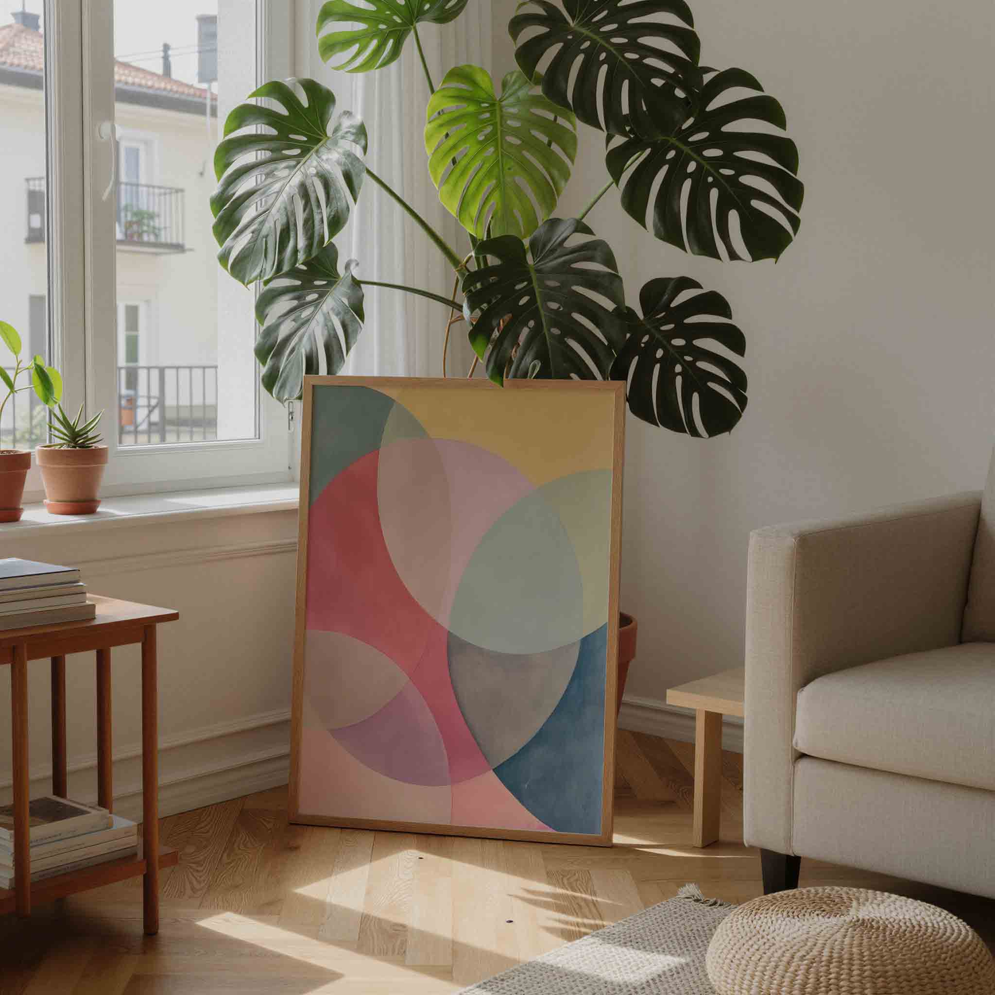 Abstracte cirkels Poster