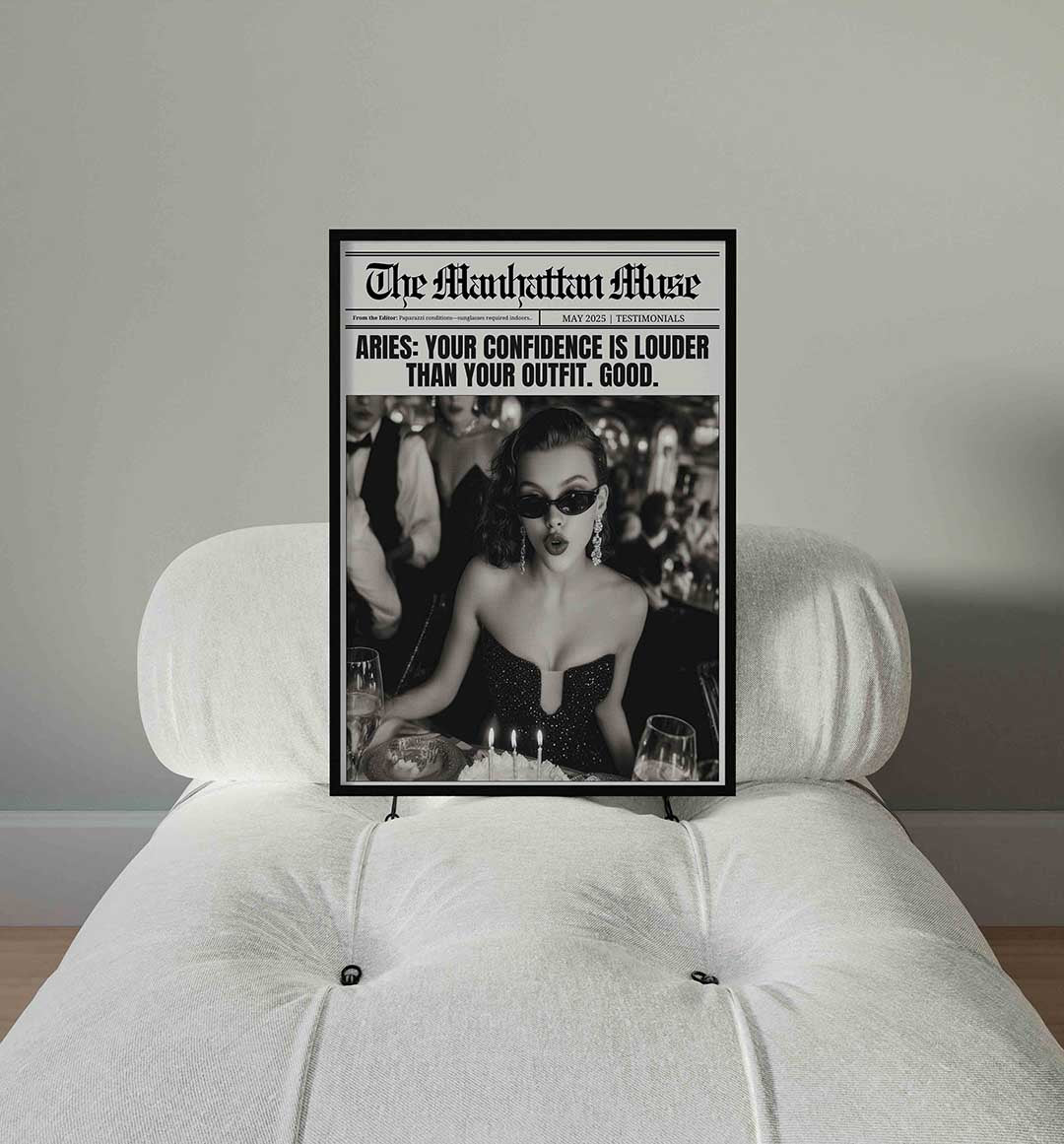 Vrouw met zonnebril Poster