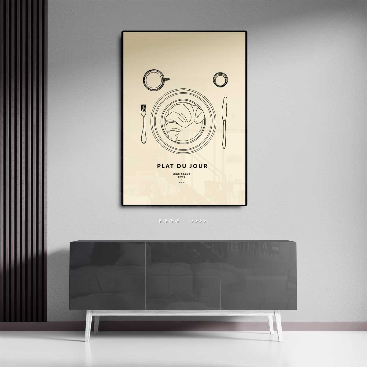 Croissant Plat du Jour Poster