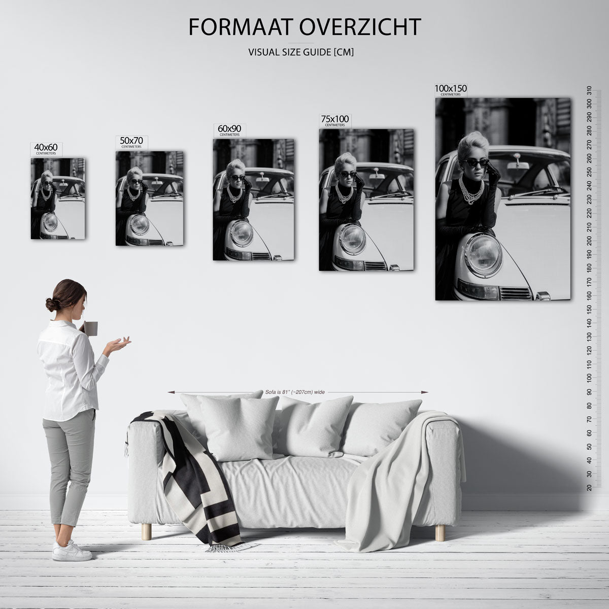 Elegante vrouw Kunstwerk