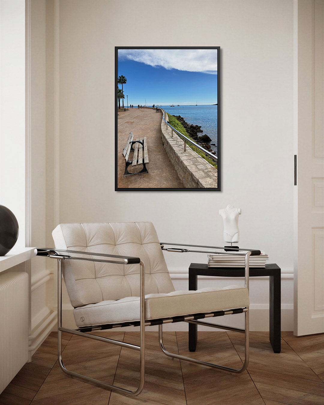 Zomerse kustwandeling Kunstwerk
