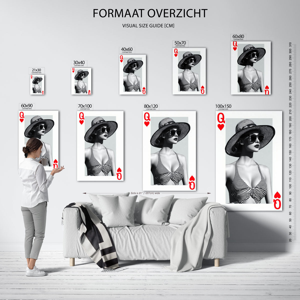 Vrouw met hoed Poster