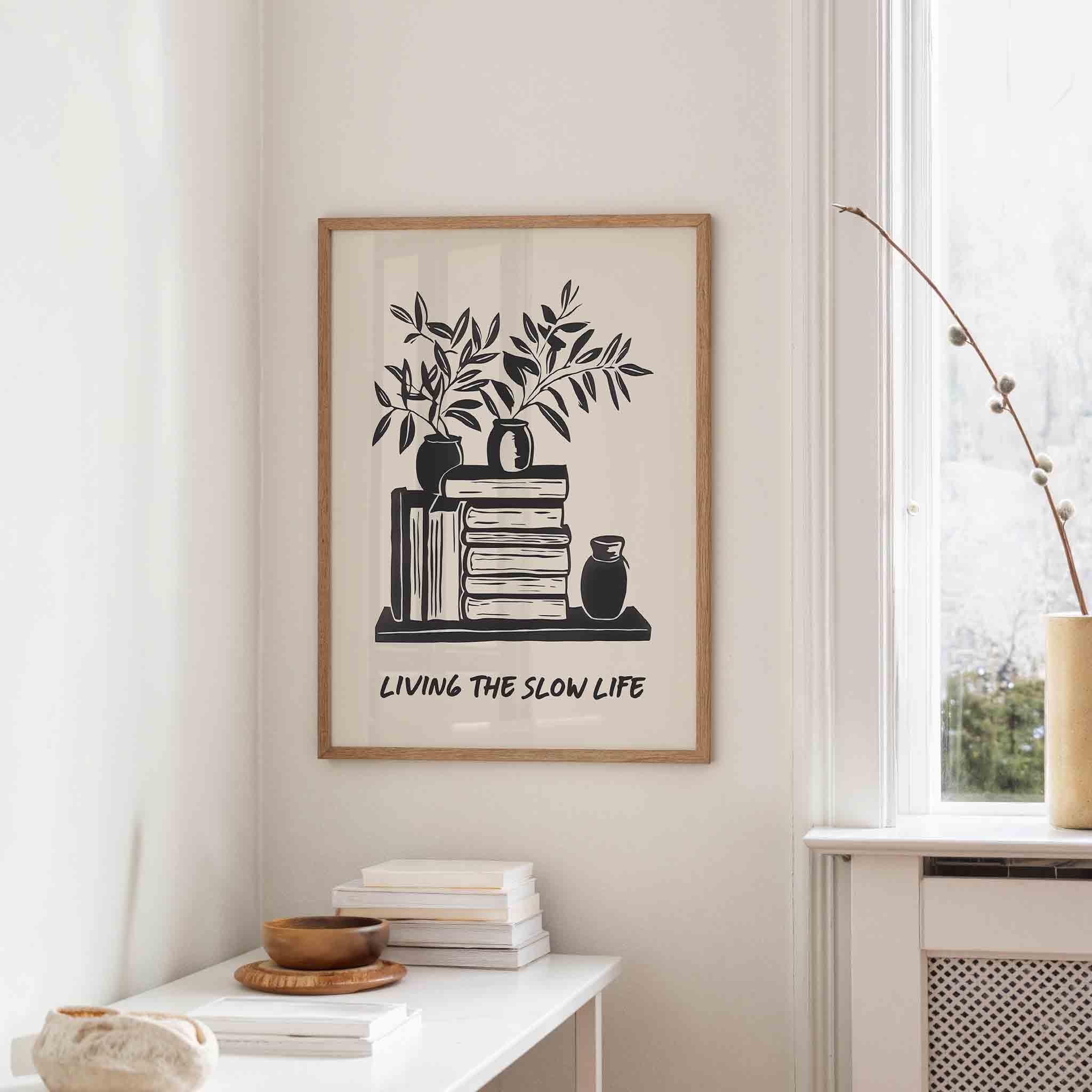 Planten en boeken Poster