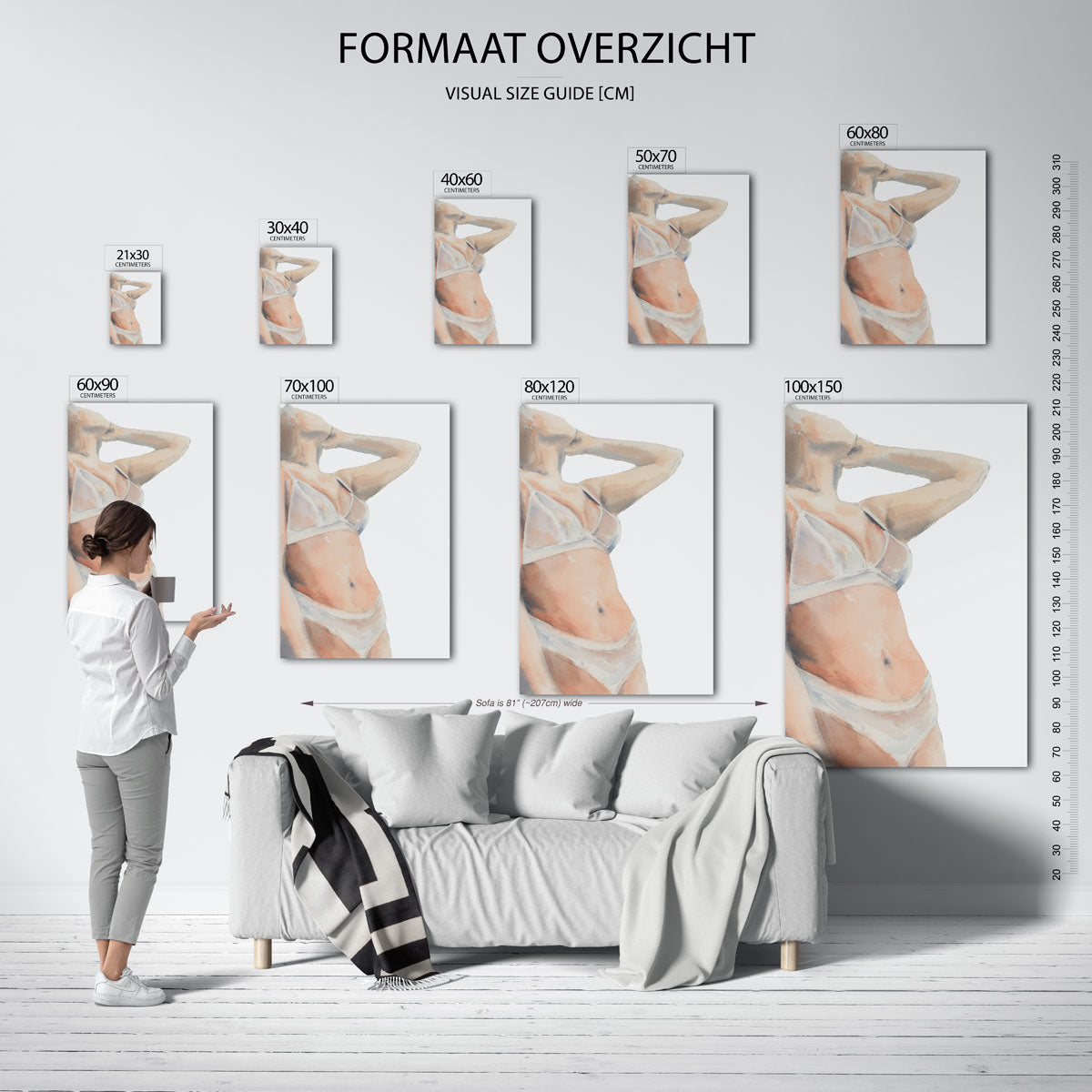 Vrouw in bikini Poster