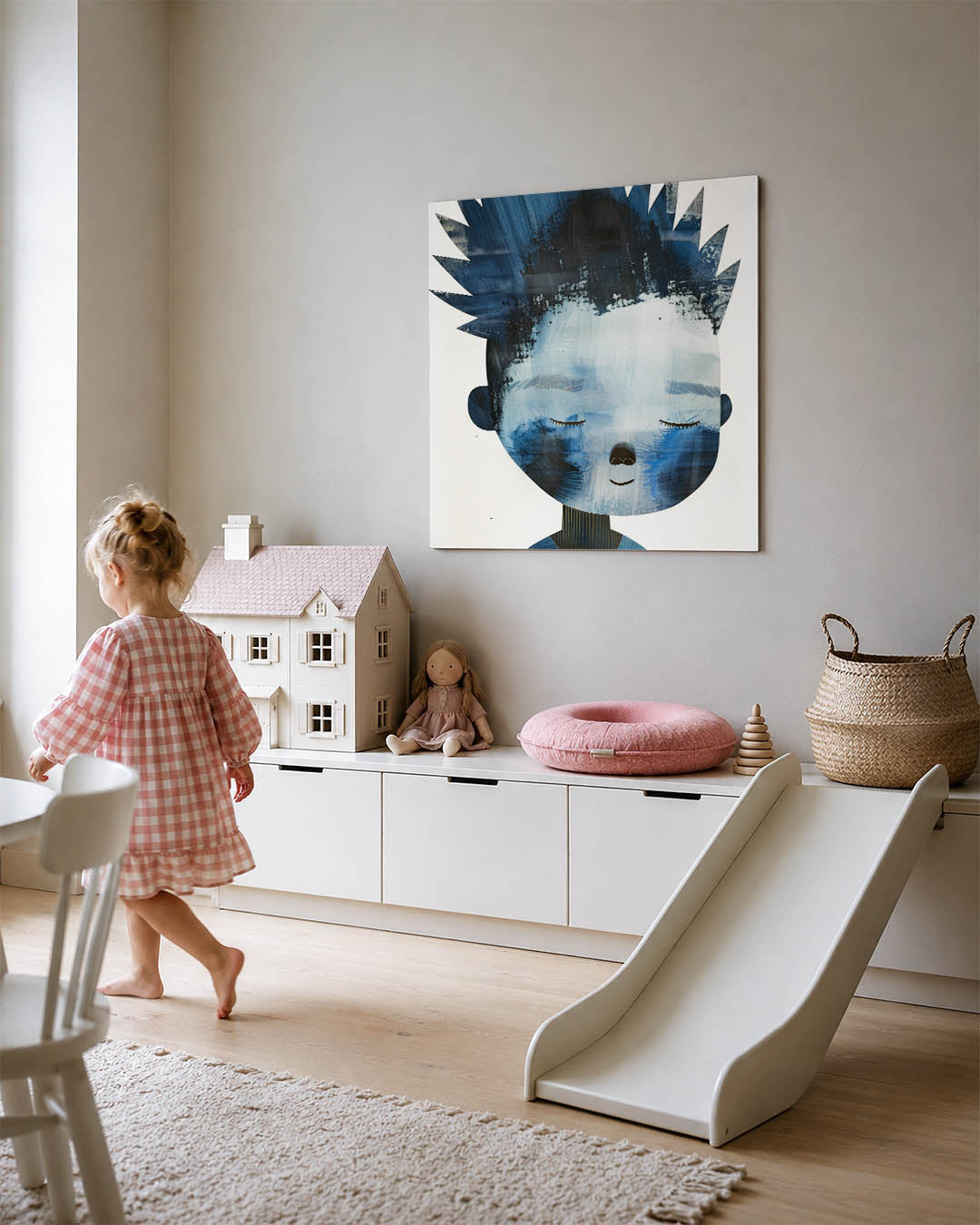Dromerig portret Kunstwerk