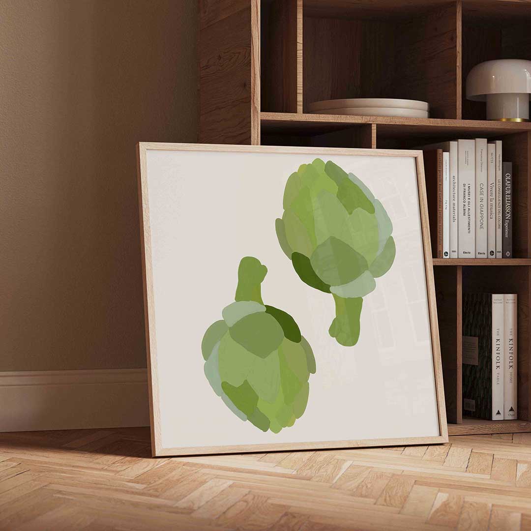 Twee artisjokken Poster