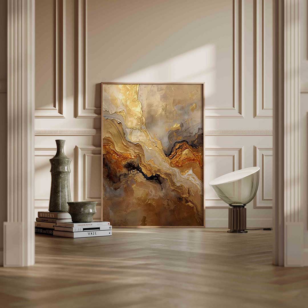 Gouden textuur Poster
