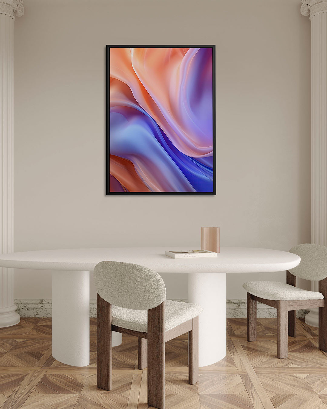 Vloeiende kleuren golf Kunstwerk