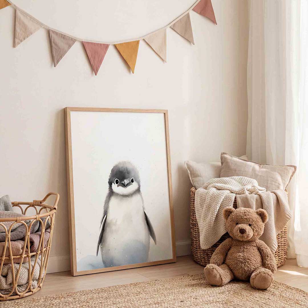 Schattige pinguïn Poster