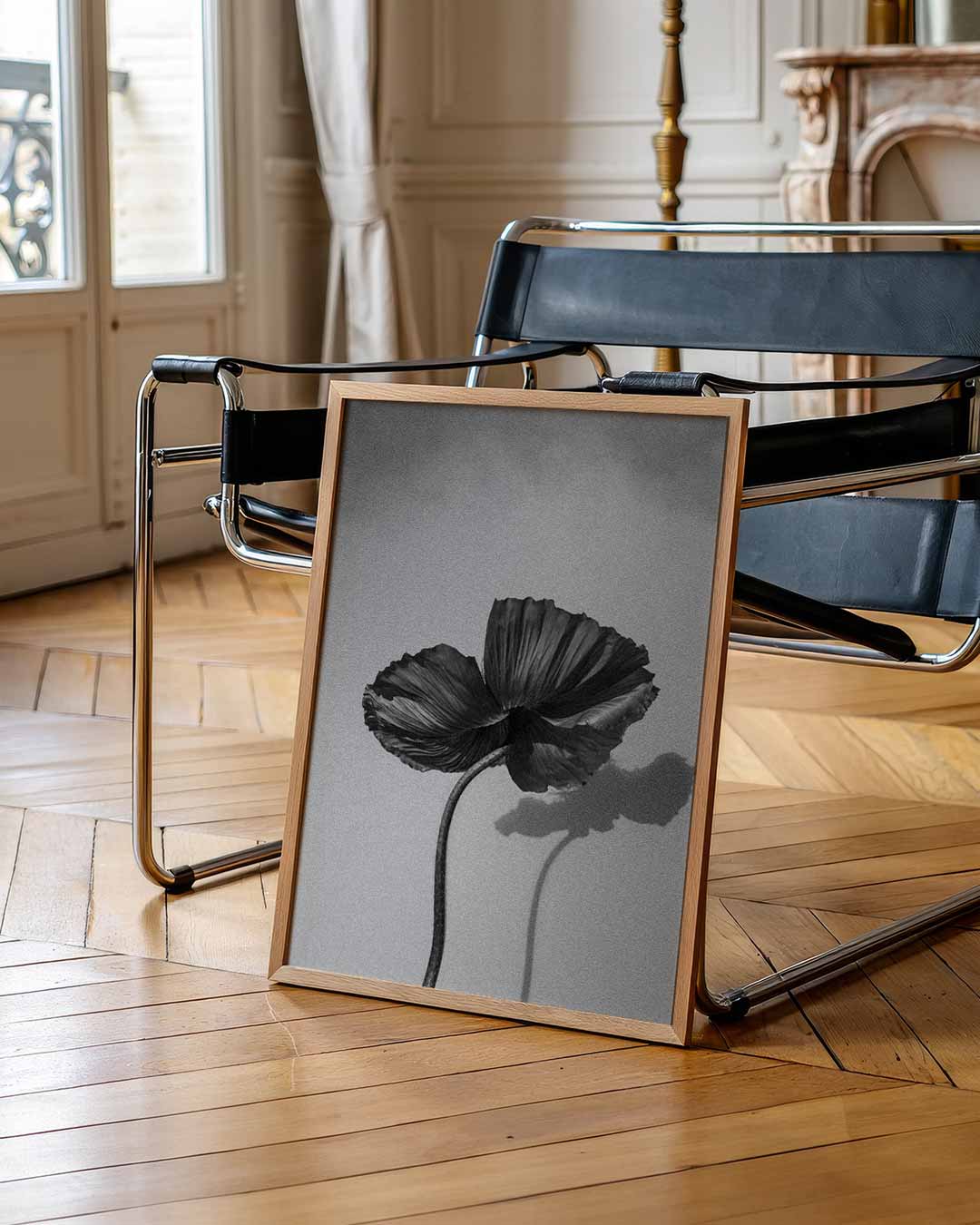 Black Flower Poster-WallArtistic