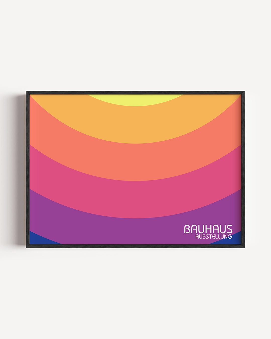 Kleurvlakken boog Poster