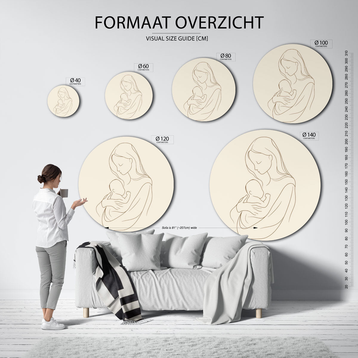 Moeder en kind Muurcirkel