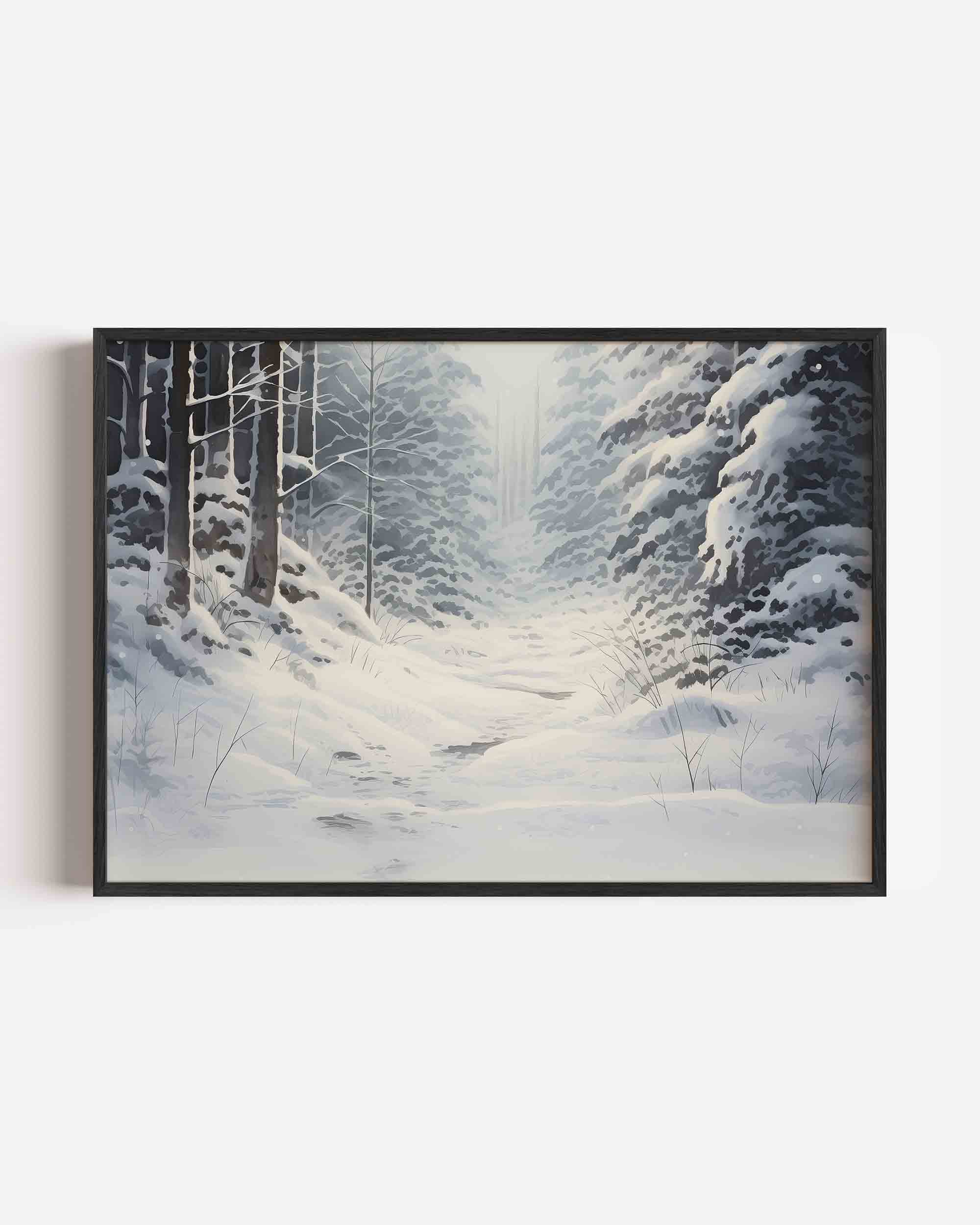 Sneeuwlandschap Poster