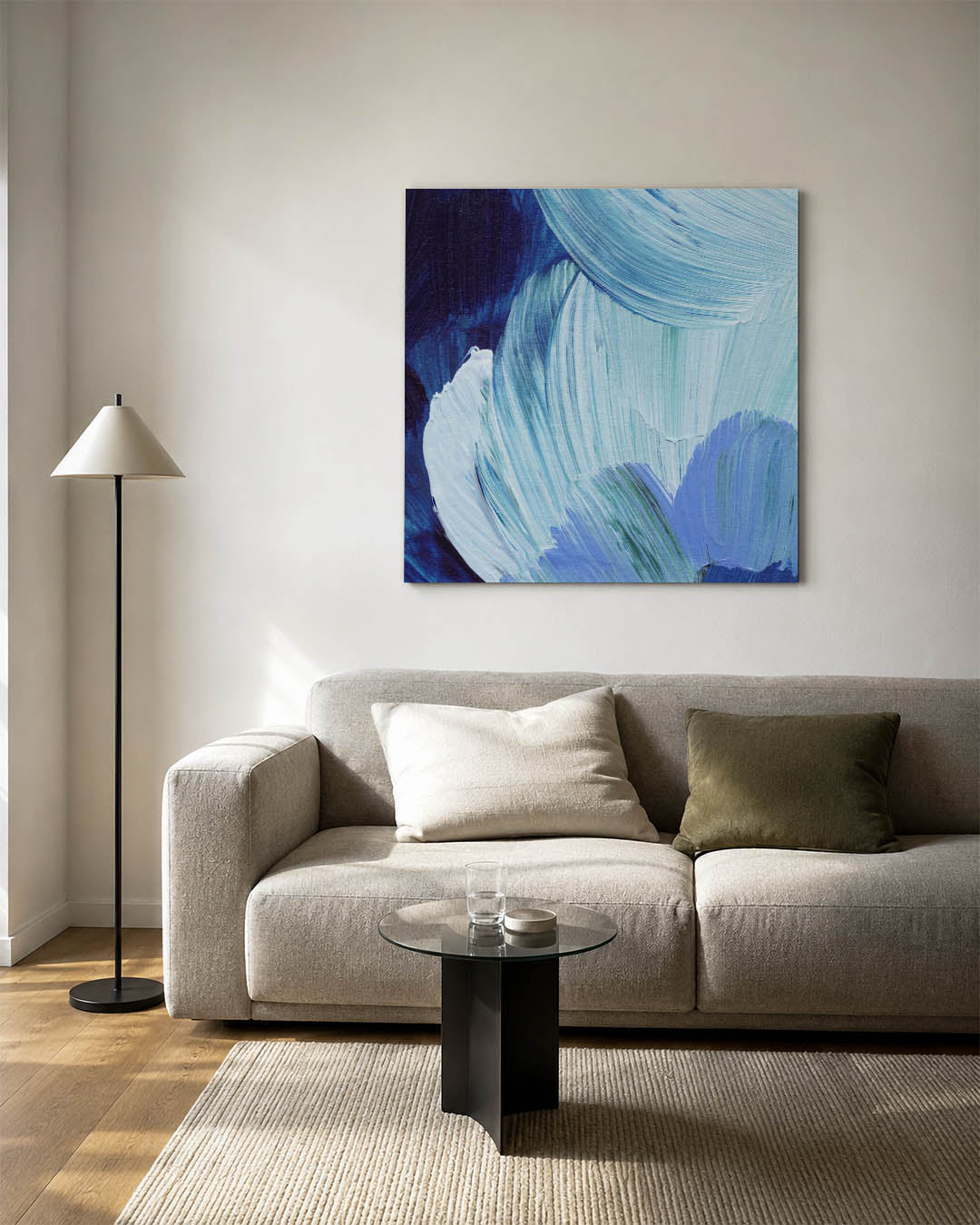 Dynamische kleurvlakken Kunstwerk