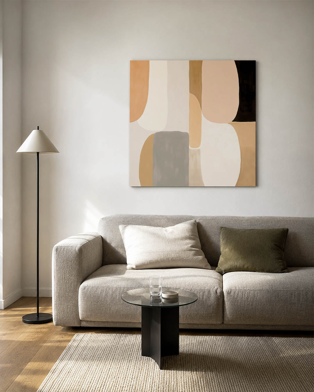 Organische vormen compositie Kunstwerk