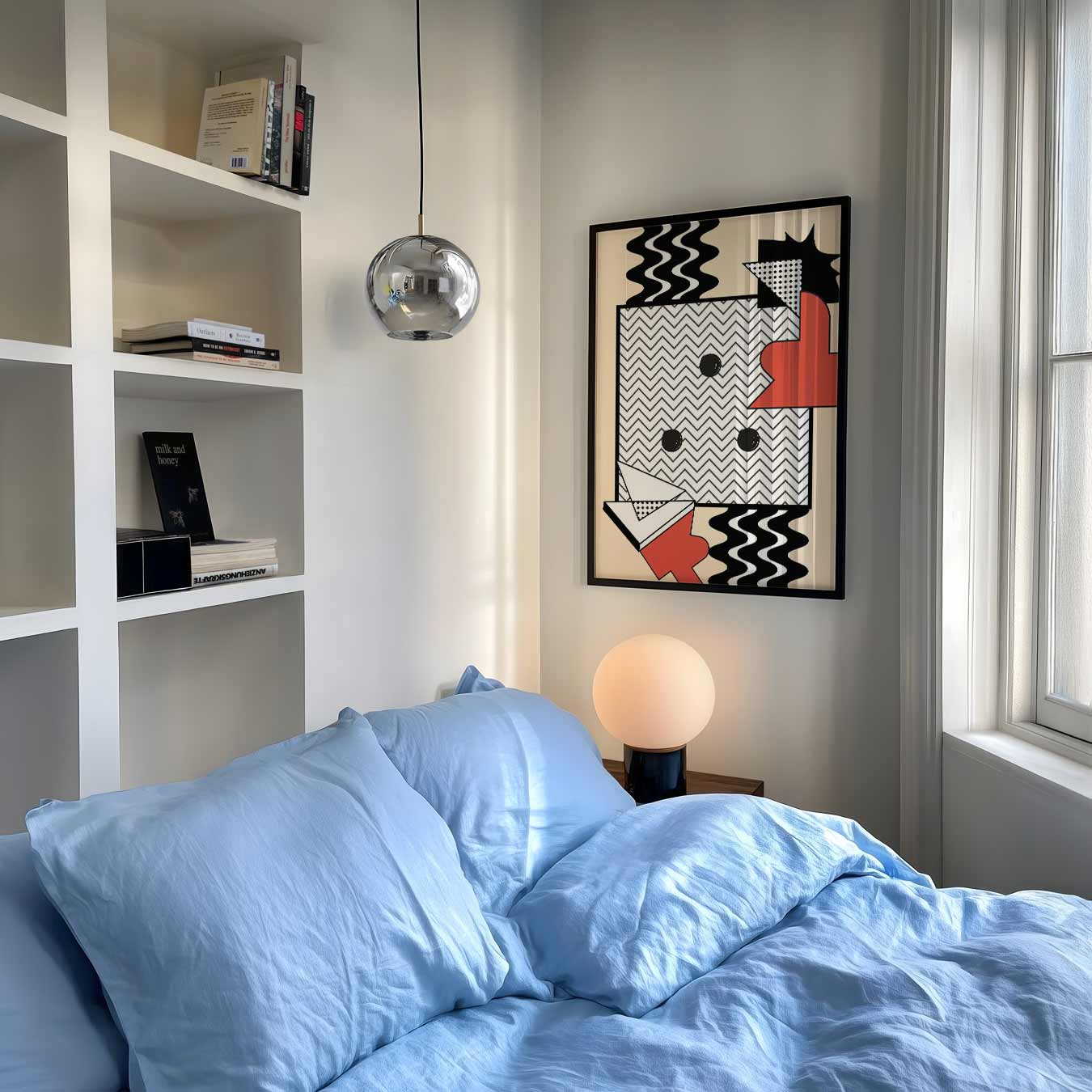 Speelse Geometrische Kunstposter-WallArtistic