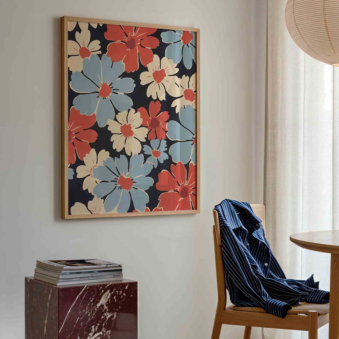 Bloemenpatroon Poster