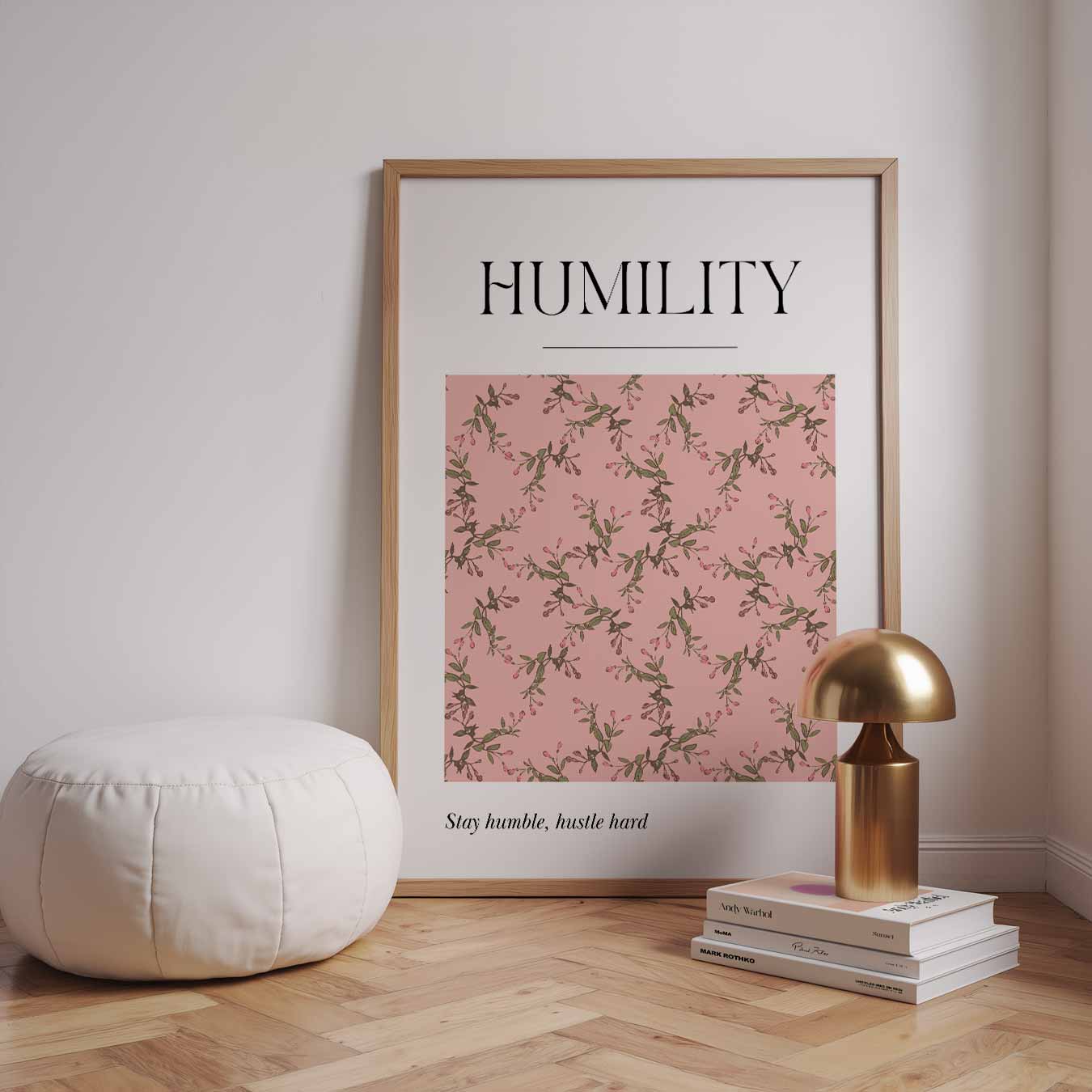 Elegante Humility Bloemenposter-WallArtistic