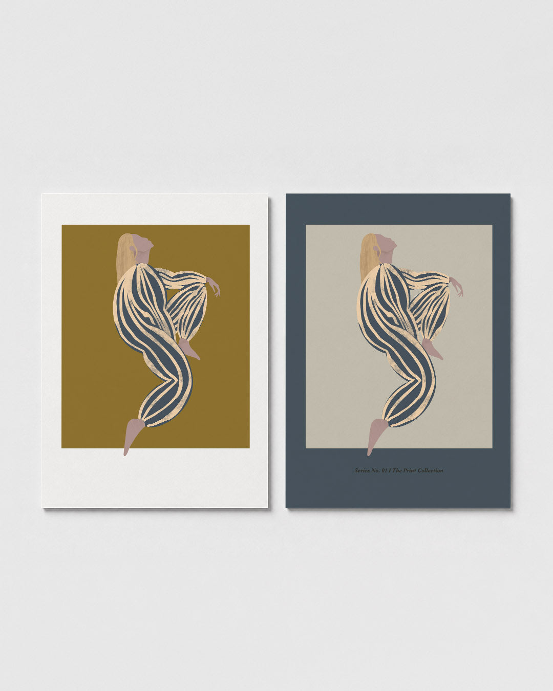 Gestreepte vormen Posterset
