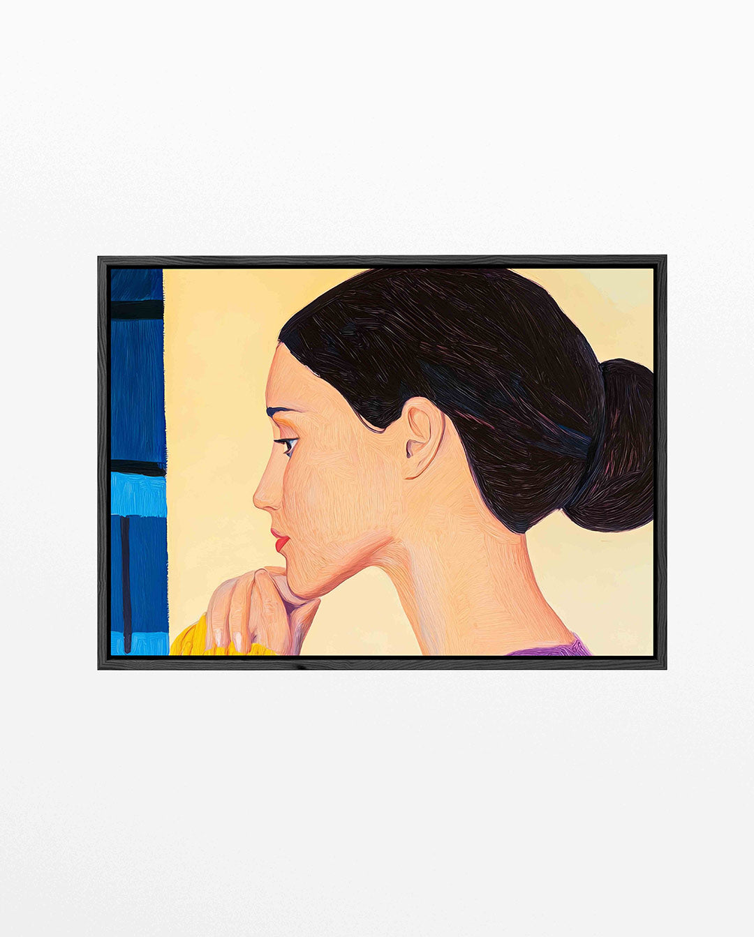 Vrouwelijk zijaanzicht Kunstwerk