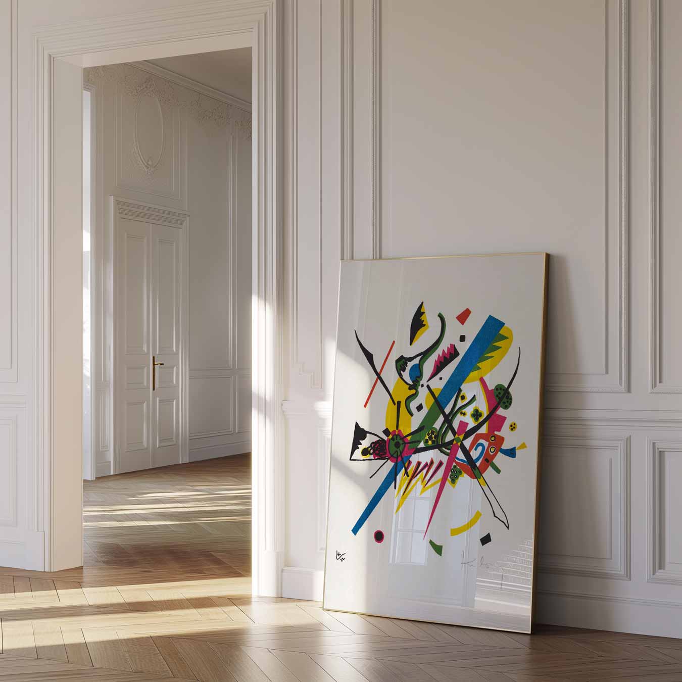 Vrolijke Abstracte Kleurenmix Poster-WallArtistic