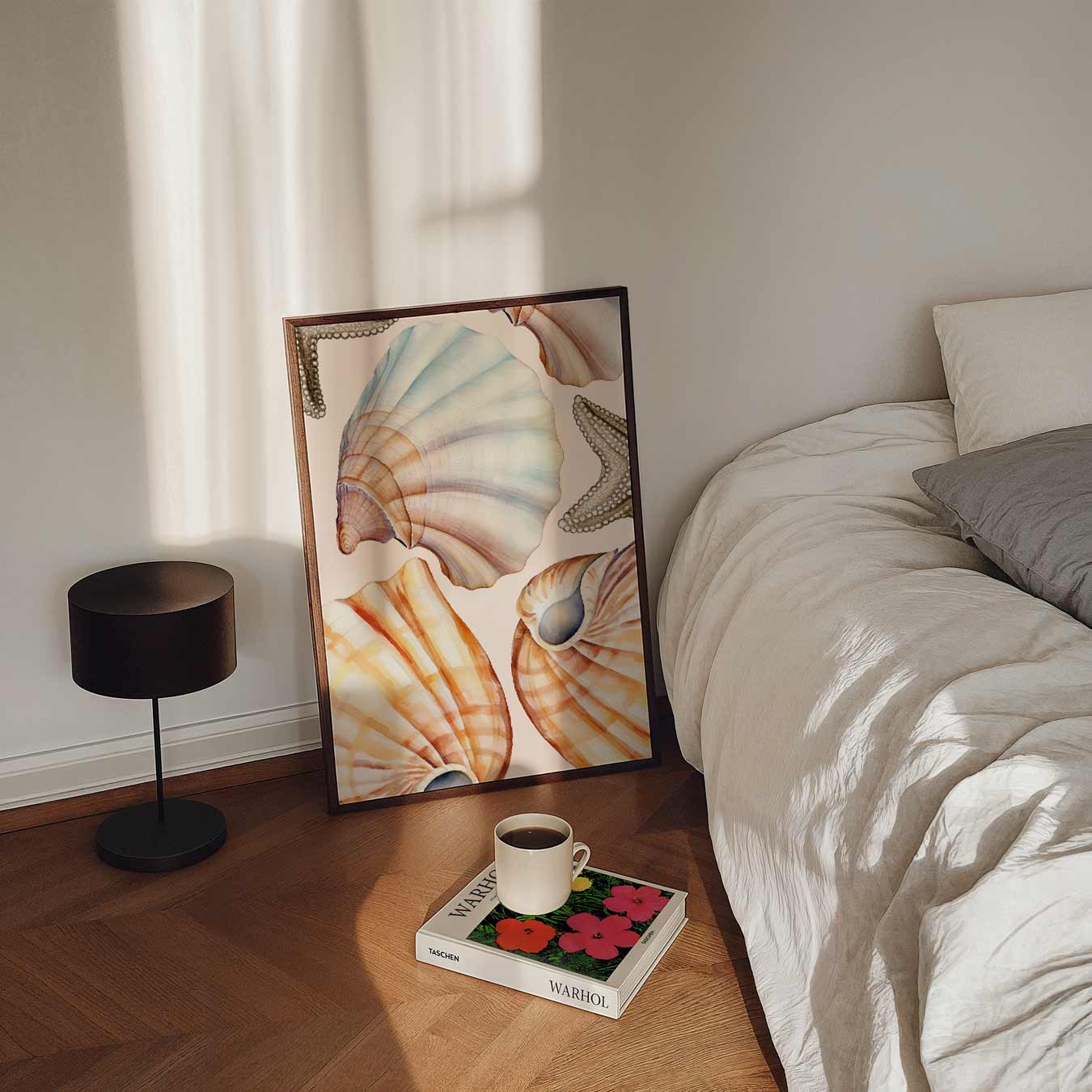Strandvibe Schelpen Poster-WallArtistic
