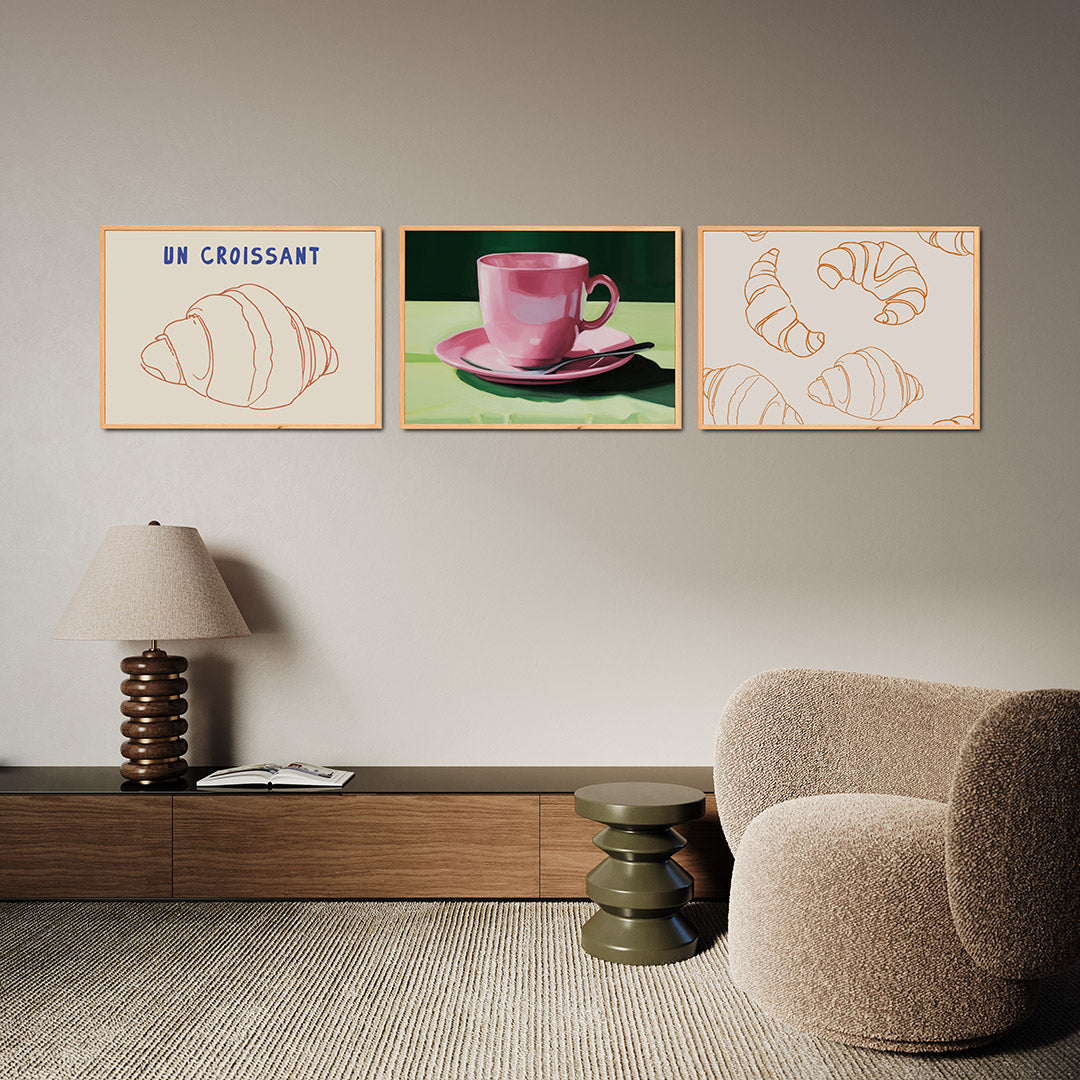 Eenvoudige lijntekening Posterset