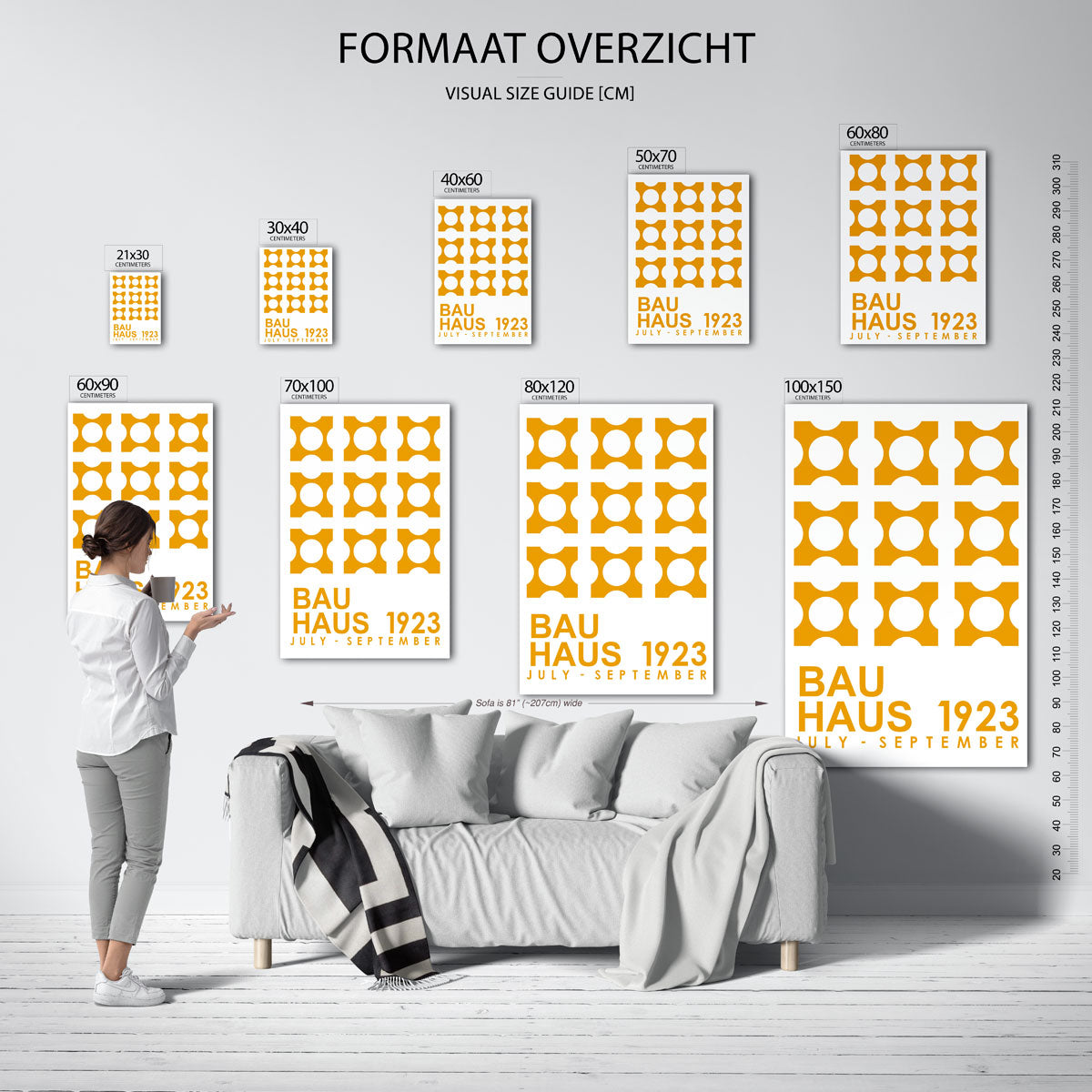 Vormritme en kleur Poster