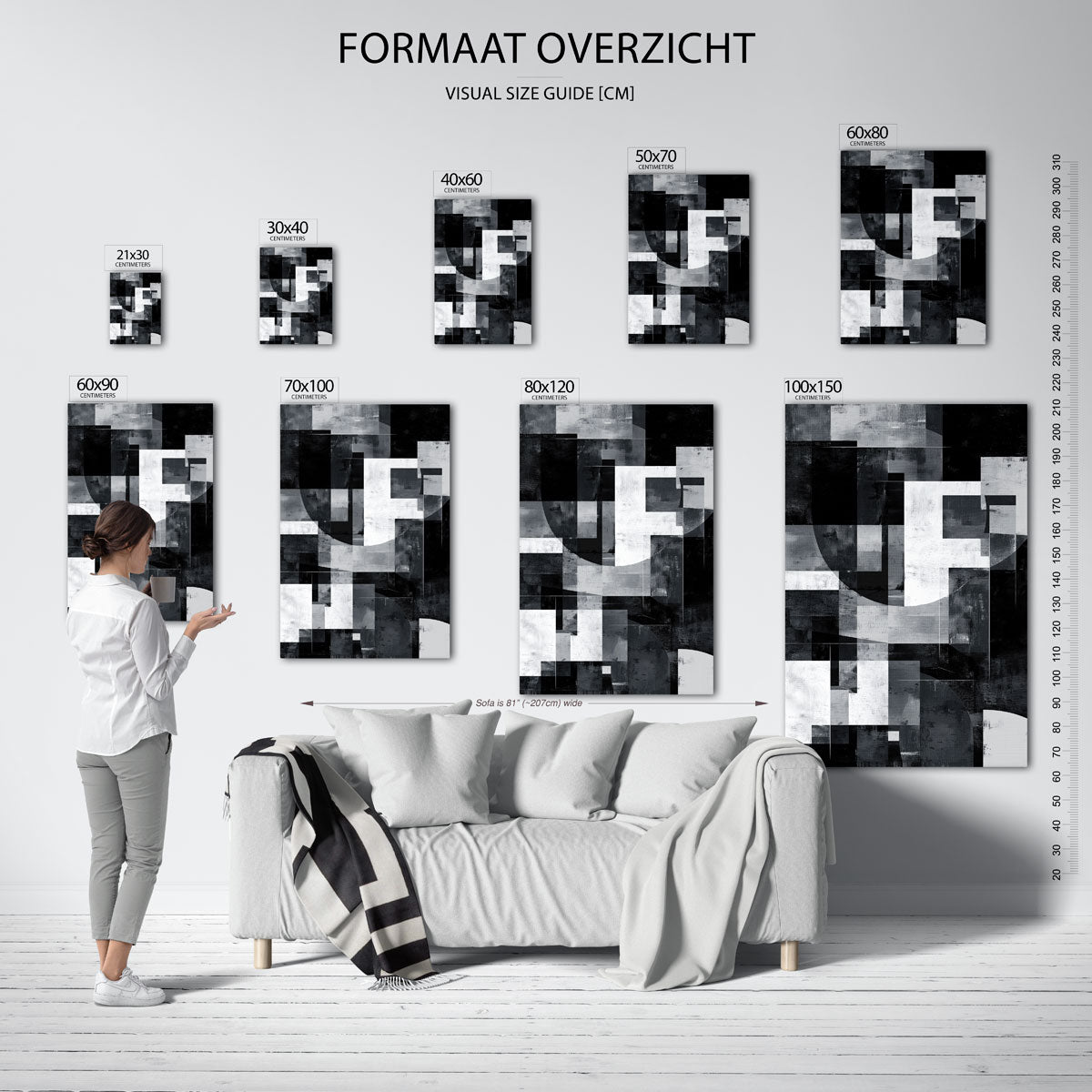 Abstracte vormen Poster