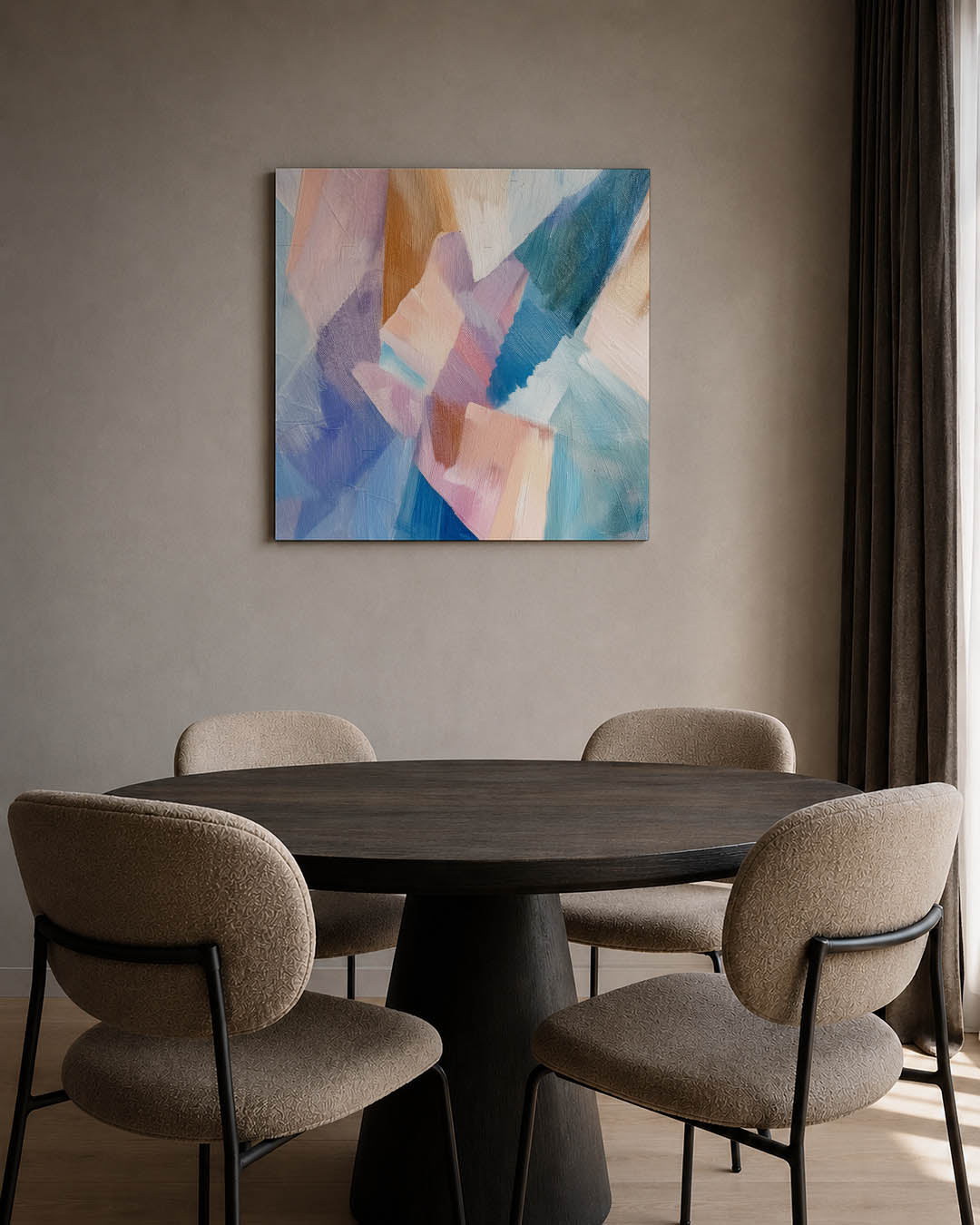 Kleurrijke vormen Kunstwerk