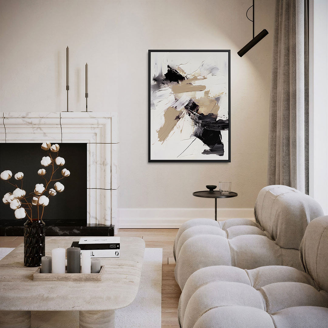 Dynamische kleurvlakken Kunstwerk