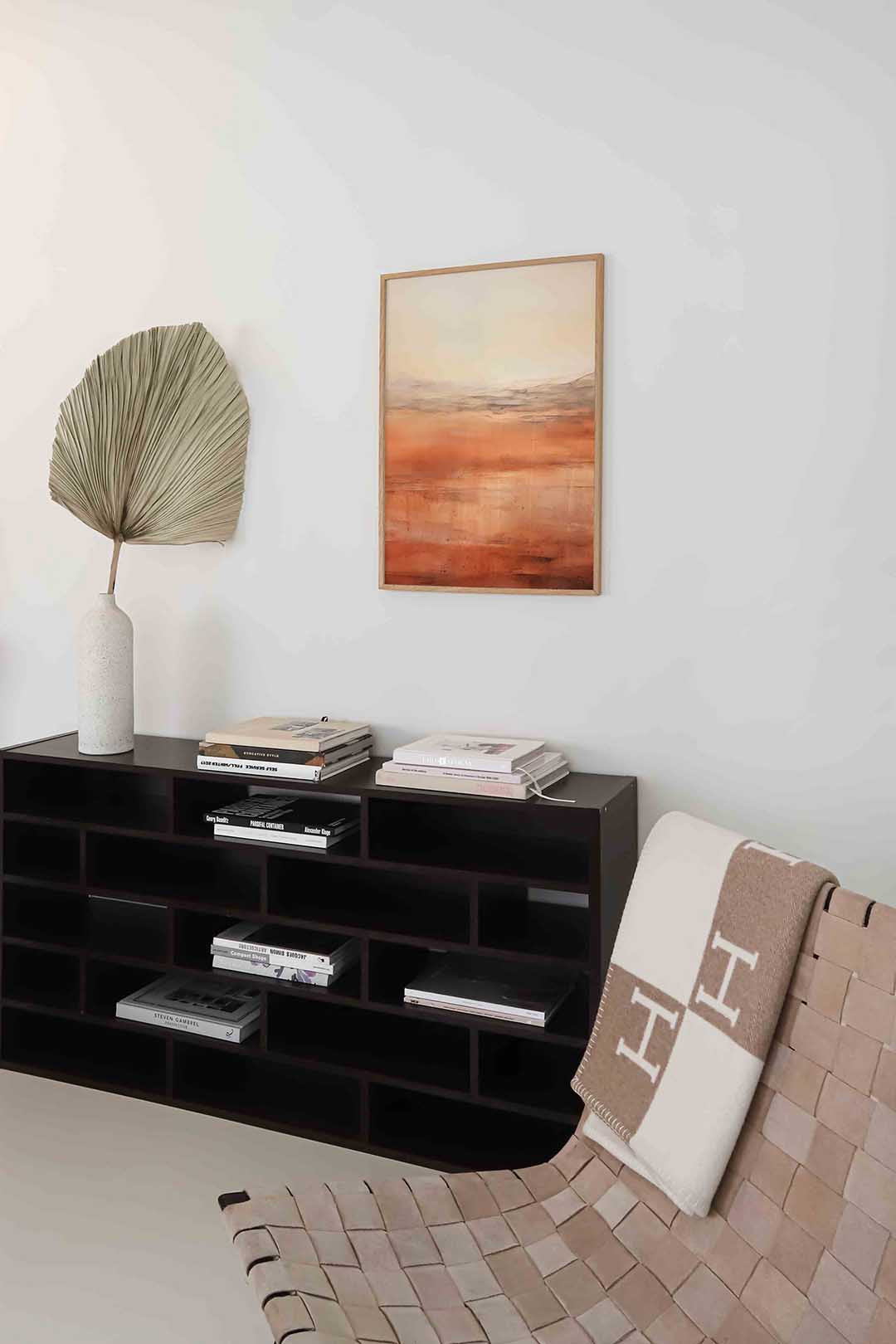 Landschap in warme tinten Poster