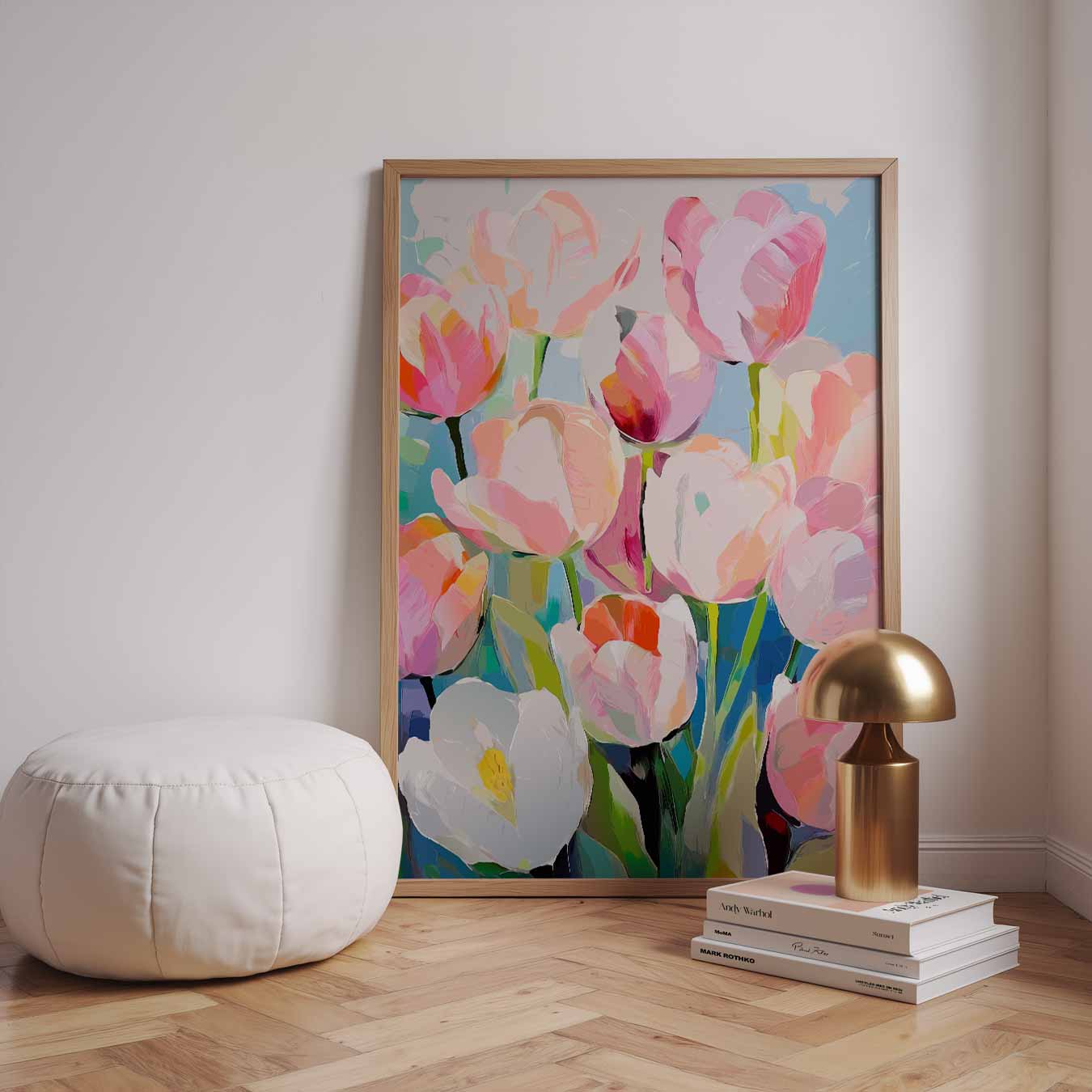 Kleurrijke Tulpenpracht Poster-WallArtistic