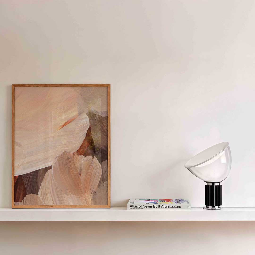 Abstracte penseelstreken Poster