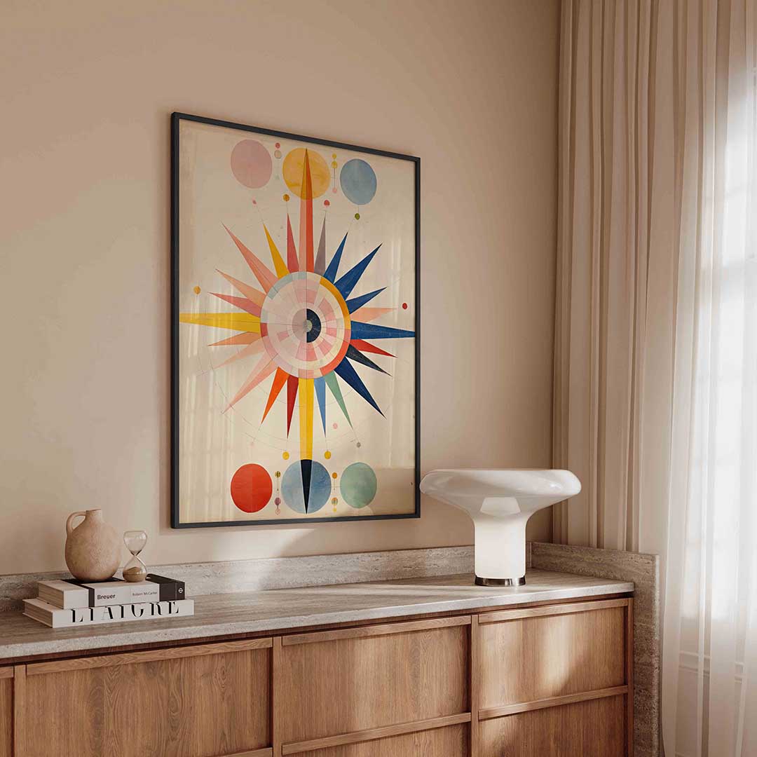 Kleurrijke geometrische vormen Poster