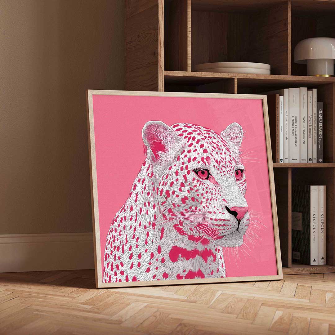 Roze luipaard Poster