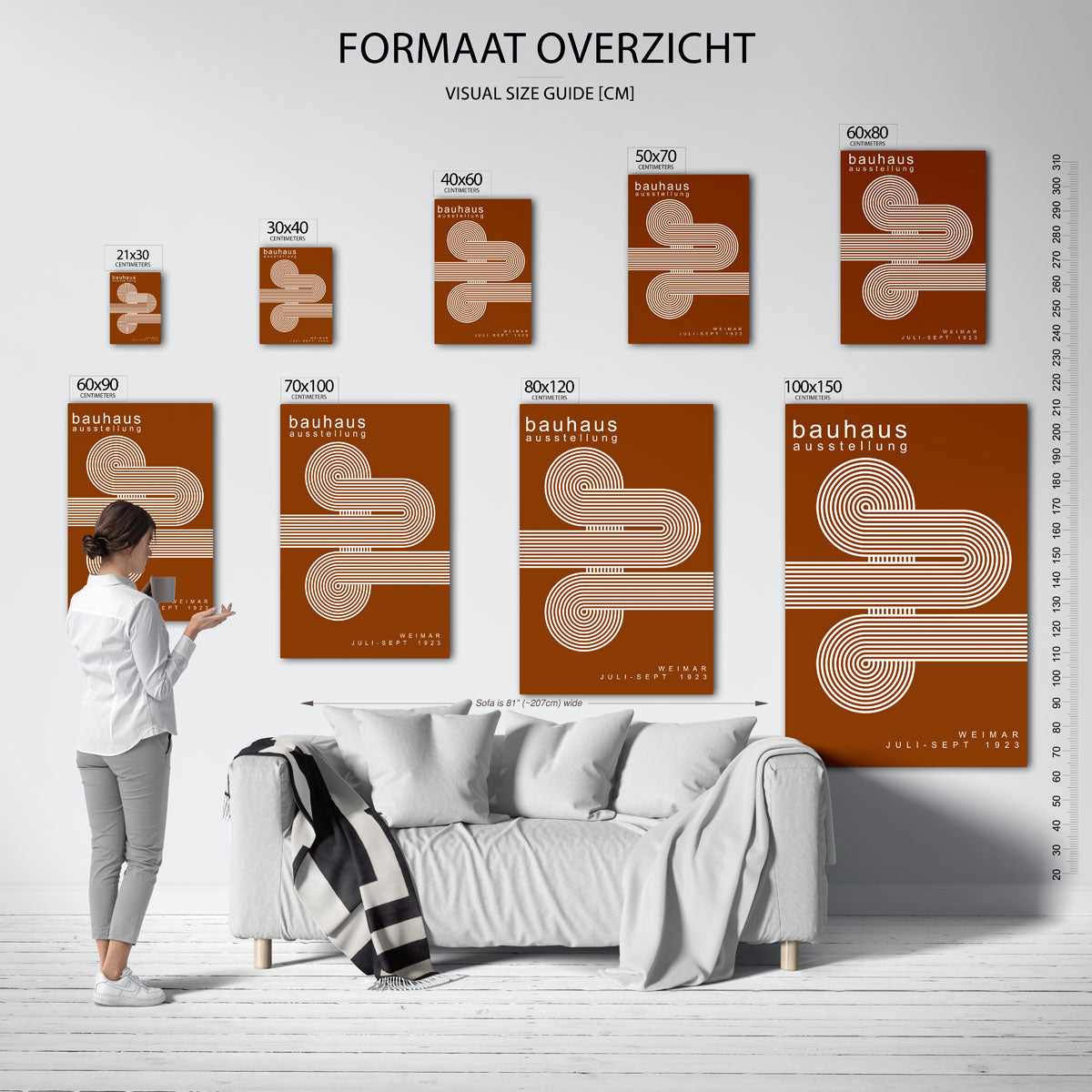 Lijnen en vlakken Poster