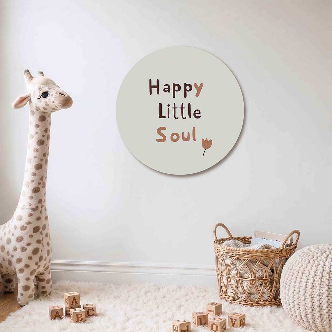 Happy little soul Muurcirkel