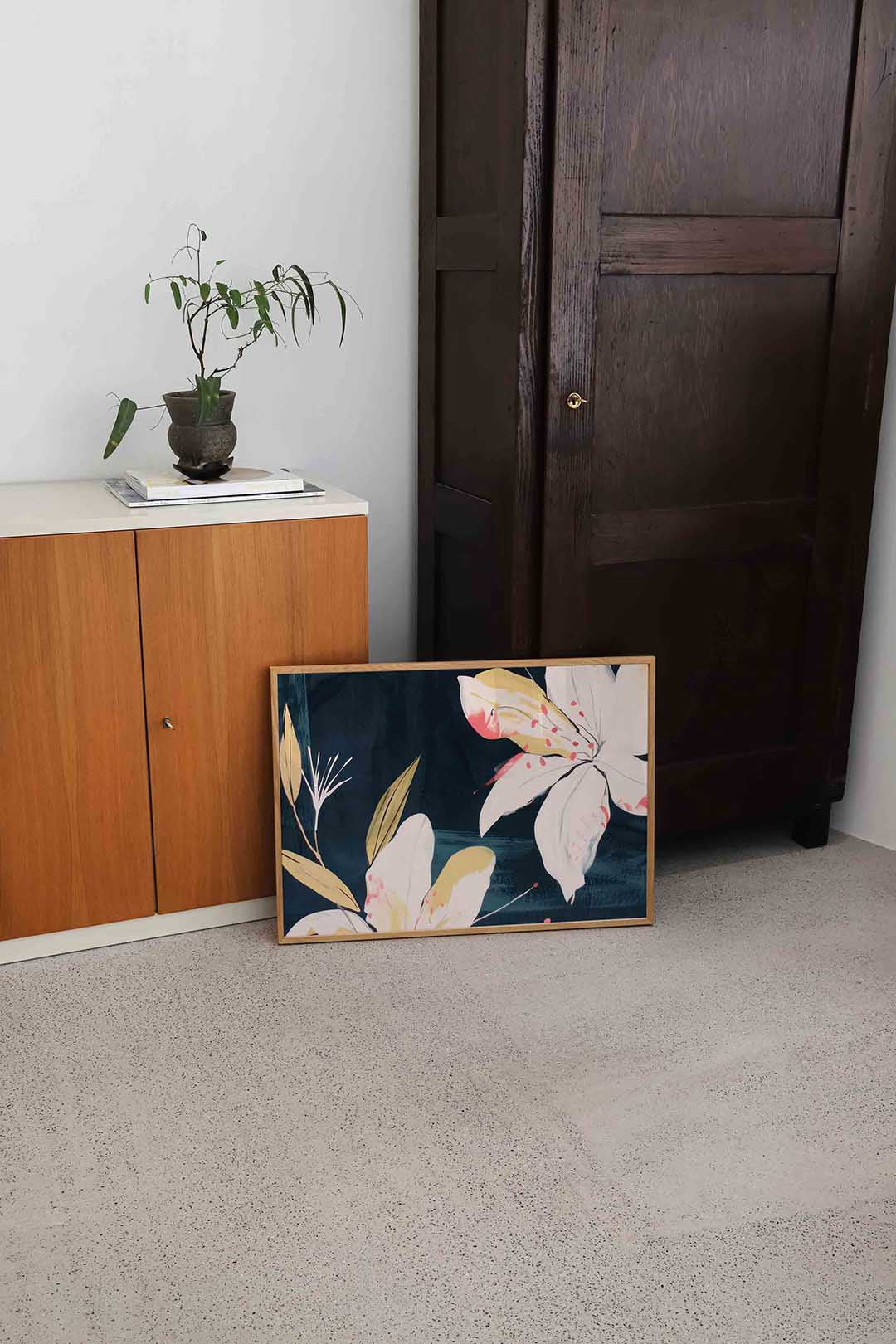 Bloemen en bladeren Poster