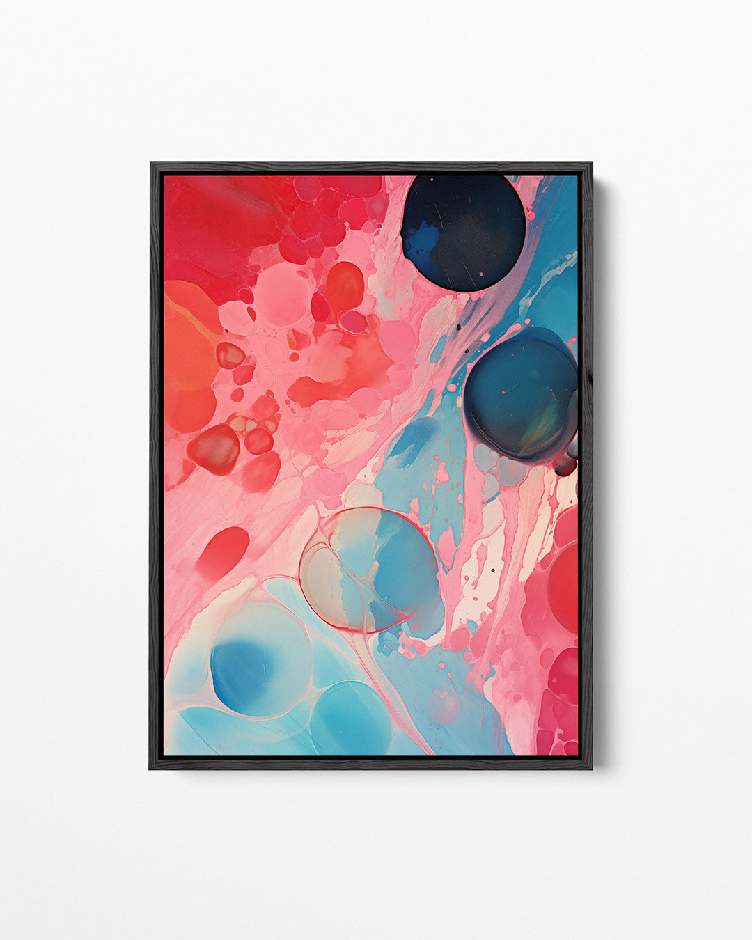 Vloeiende kleurencompositie Kunstwerk