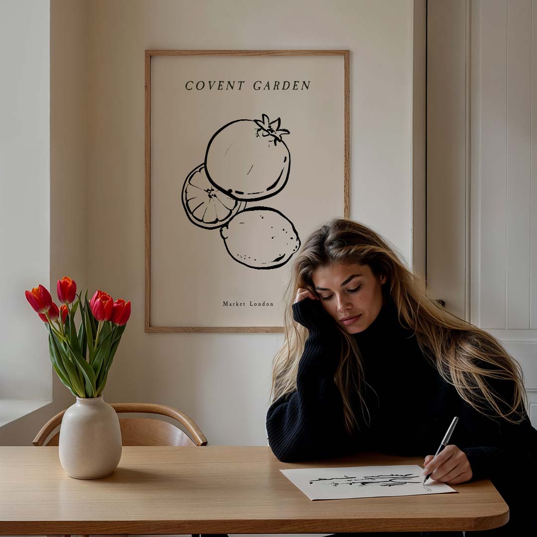 Covent Garden Fruitkunst Poster-WallArtistic