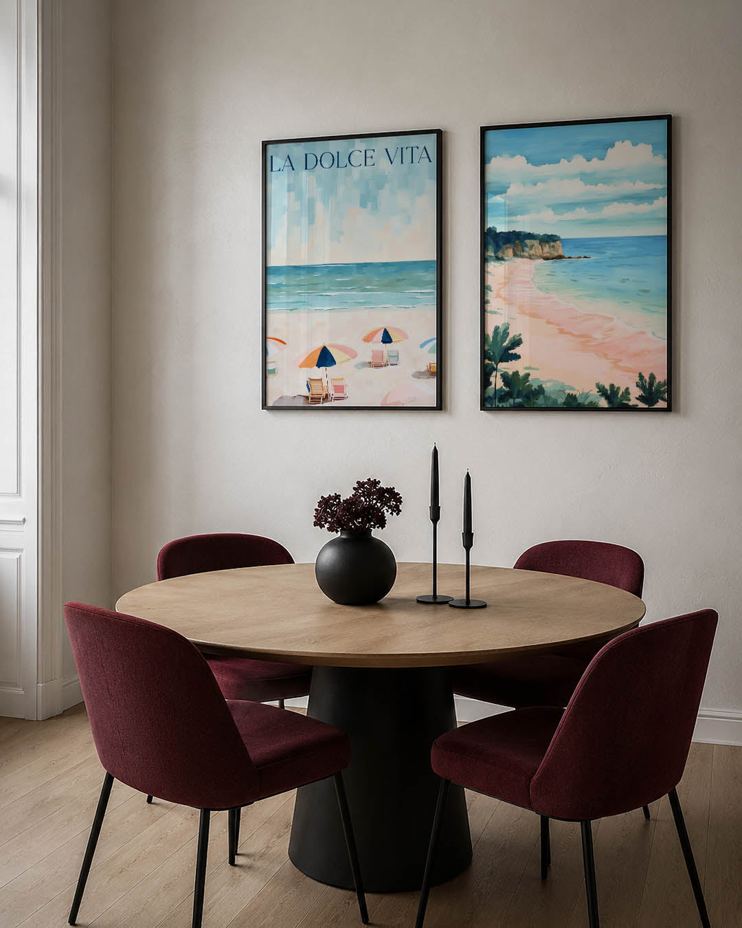 Zomerstrand sfeer Posterset
