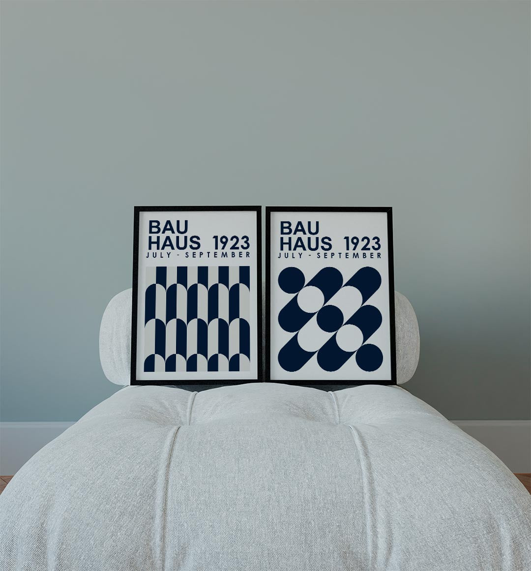 Boogvormen en strepen Posterset