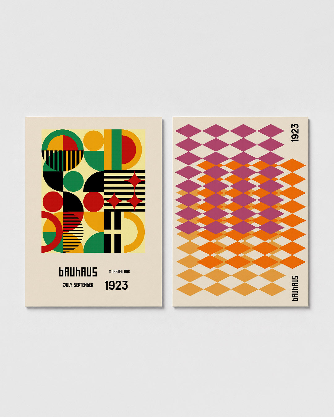Kleurrijke vormenmix Posterset