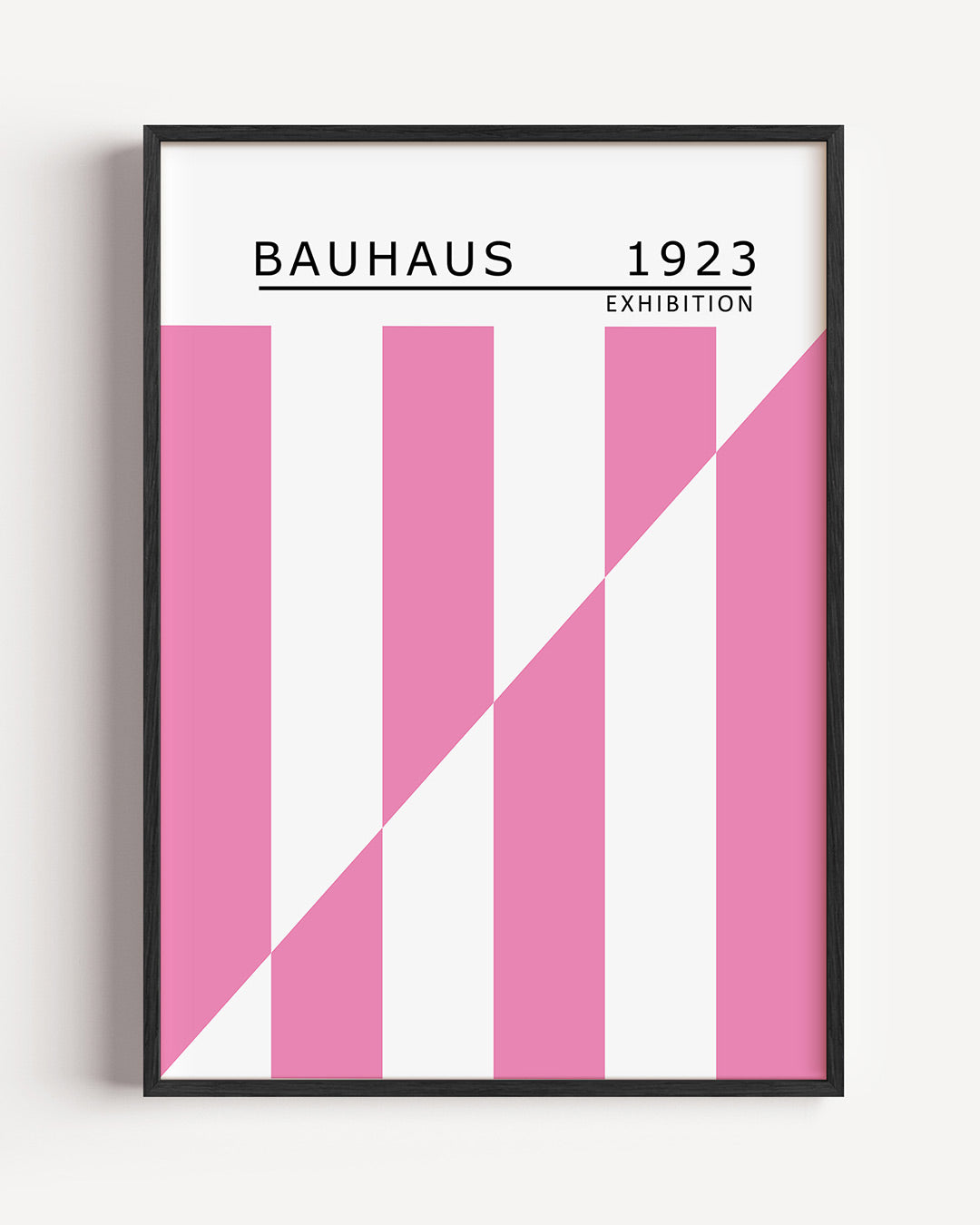 Roze lijnenspel Poster