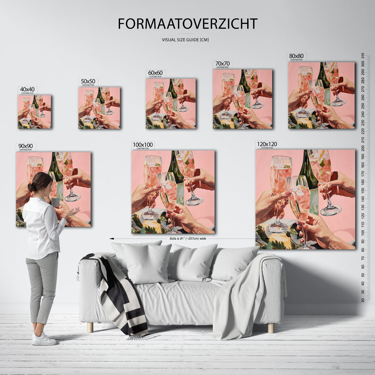 Drie glazen met drank Poster