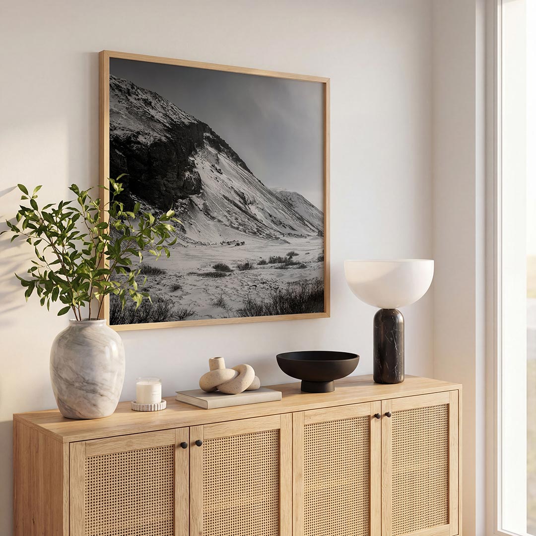 Besneeuwde bergen Poster