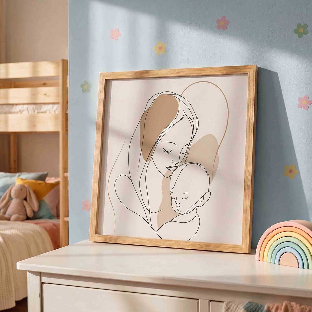 Moeder en kind Poster