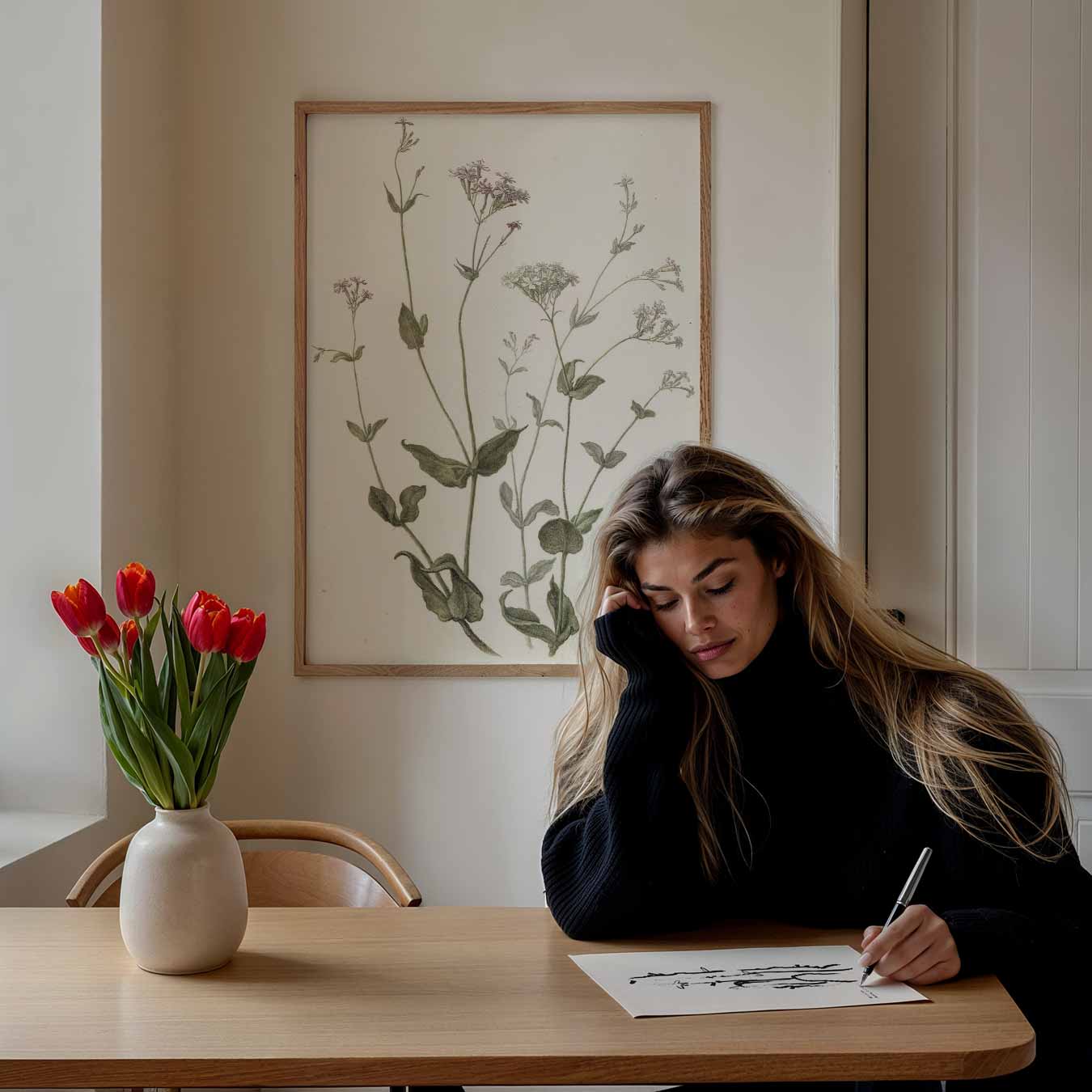 Botanische Bloemenposter-WallArtistic